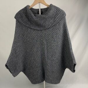 Italian Made Paola Manfredi Metallic Grey Oversized Alpaca Wool Blend Sweater M